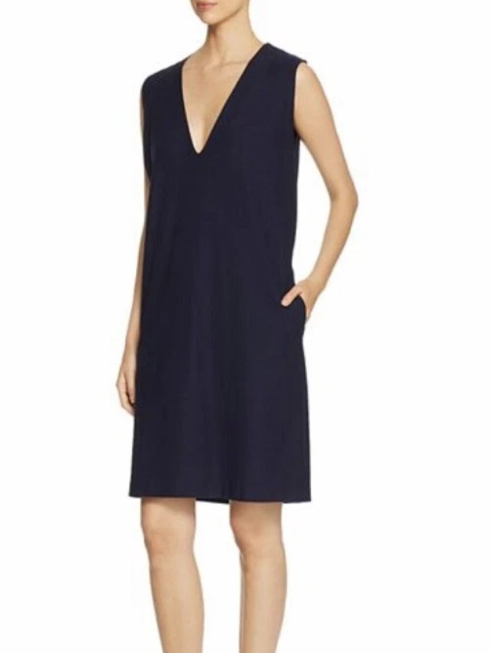 Eileen Fisher Washable Crepé Shift Dress S